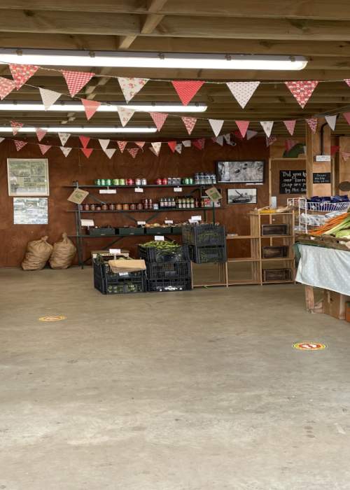 Farm shop at Sopley Farm in the New Forest