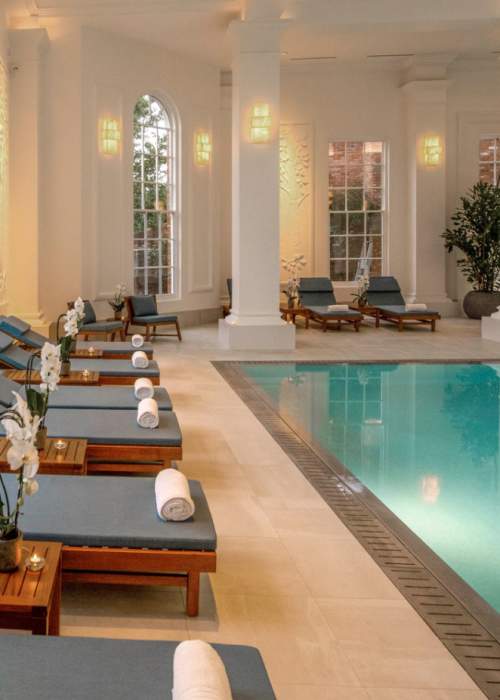 Luxury twilight spa experience at Chewton Glen Hotel in the New Forest